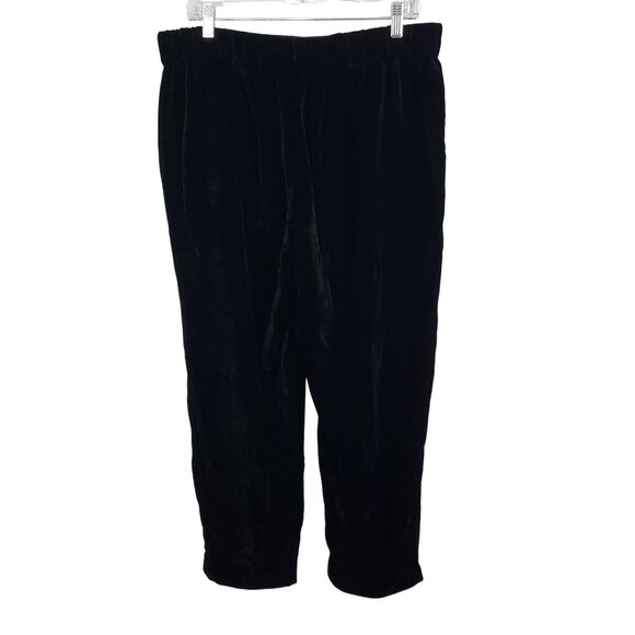J Crew Womens Size 12 Pants Stretch Velvet Luxe Soft Pull On Comfortable Chic - Picture 3 of 11